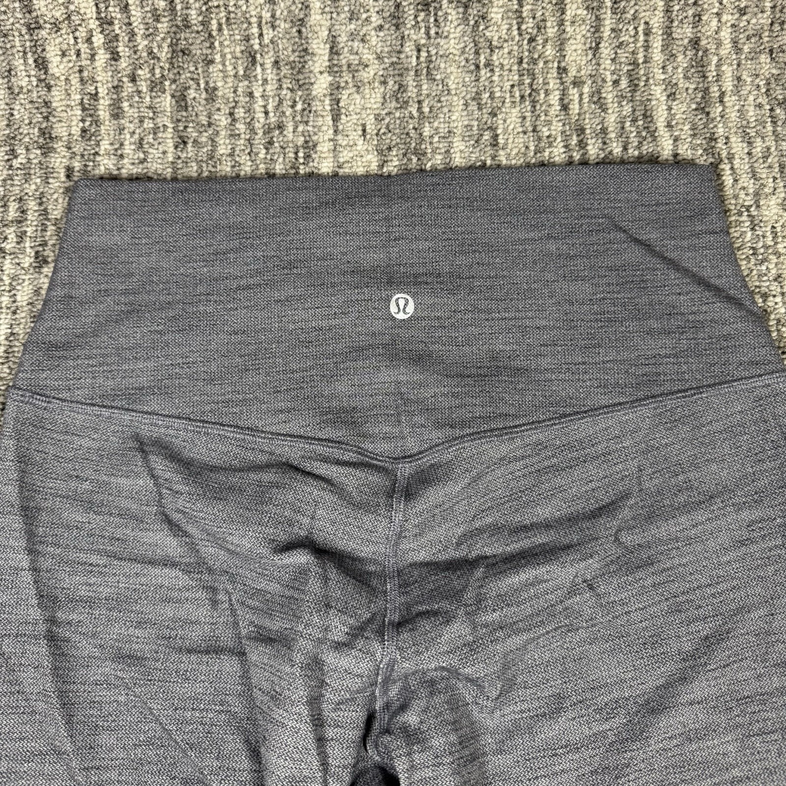 Lululemon Leggings Z4 Side Pocket Gray Athletic Yoga Active Wear Pants Size 10