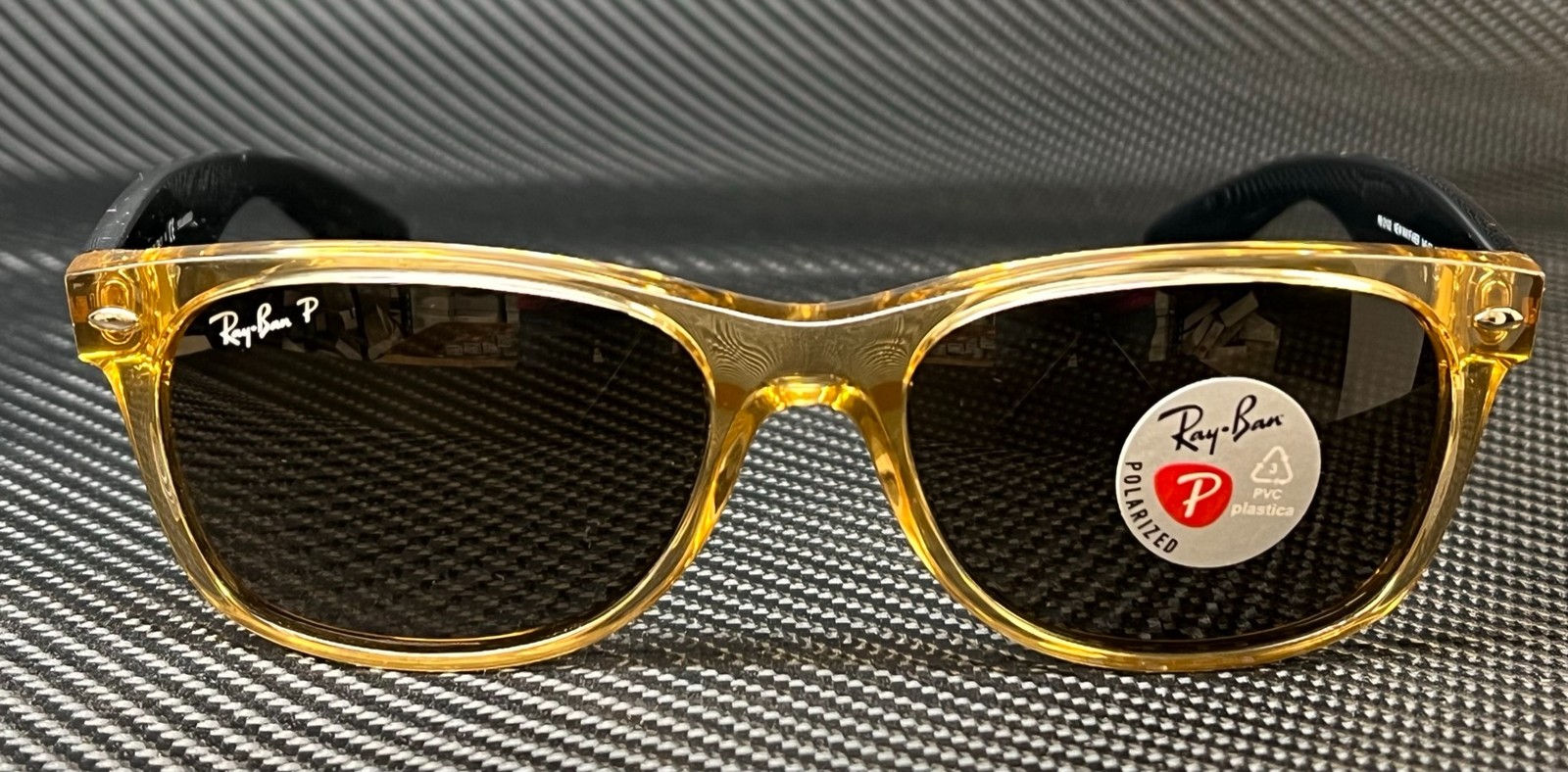 RAY BAN RB2132 945 57 Brown Square 55 mm Unisex Polarized Sunglasses
