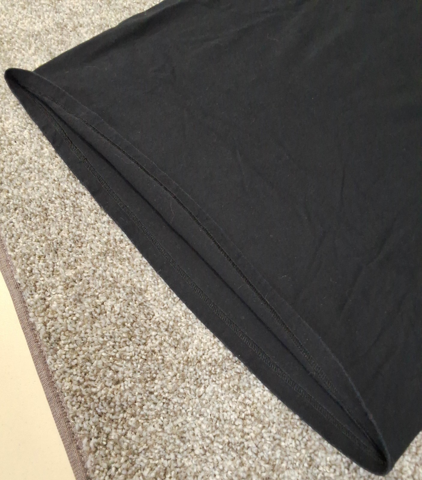 Stussy Size L Logo Black Long Sleeve Tee