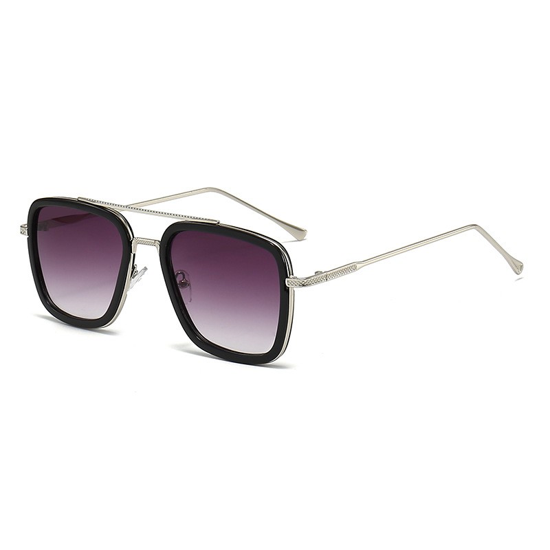 Fashion Square Sunglasses Mens Women Metal Retro Outdoor Sport Shade Glasses US