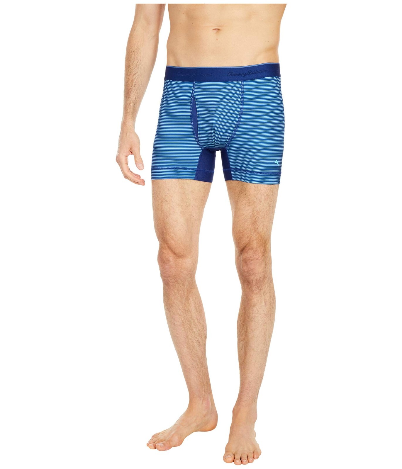 2 Pack Tommy Bahama Mesh Tech Boxer Briefs Underwear Size S $60 Navy Stripes