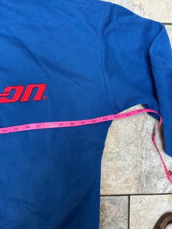 Snap On NWT crewneck blue red embroidered basic mechanic streetwear soft cotton