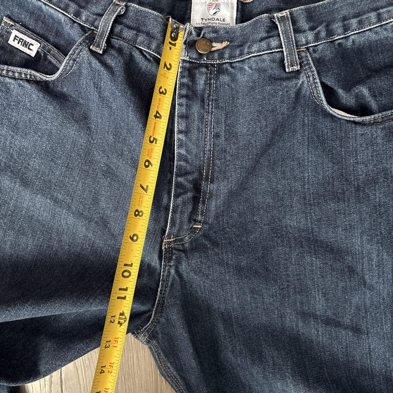 Tyndale FR Jeans Mens 40 Flame Resistant Pants F290T Blue Relaxed Carpenter