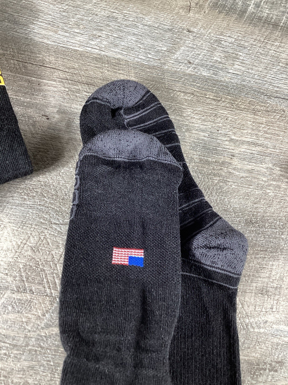 Camel City Mill USA Made Merino Wool Work Socks Set Of 3 BT-XL Black NWT