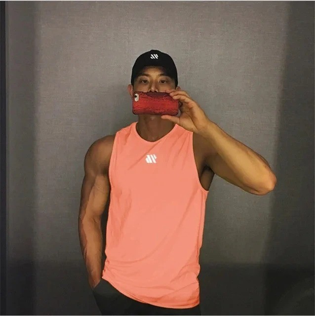 Mannen Bodybuilding Tank Tops Gym Workout Fitness Mouwloos Shirt Running
