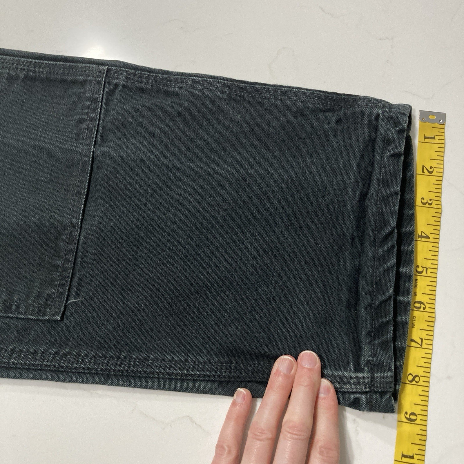 VTG Carhartt B01 BLK Double Knee Work Pants Mens 36×30 (Fits 34×29) Distressed