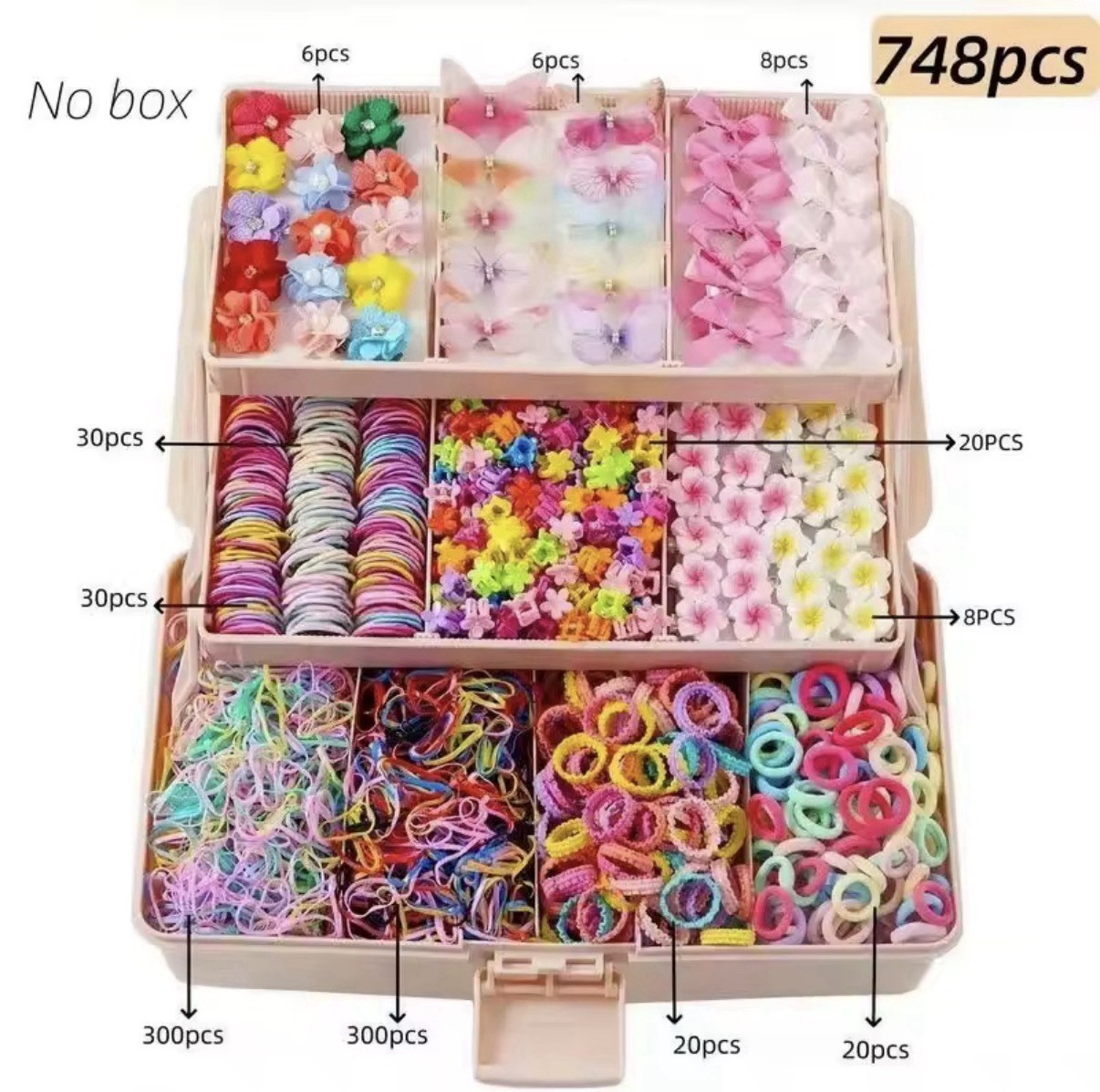Hair Clip Set 748pcs for kids