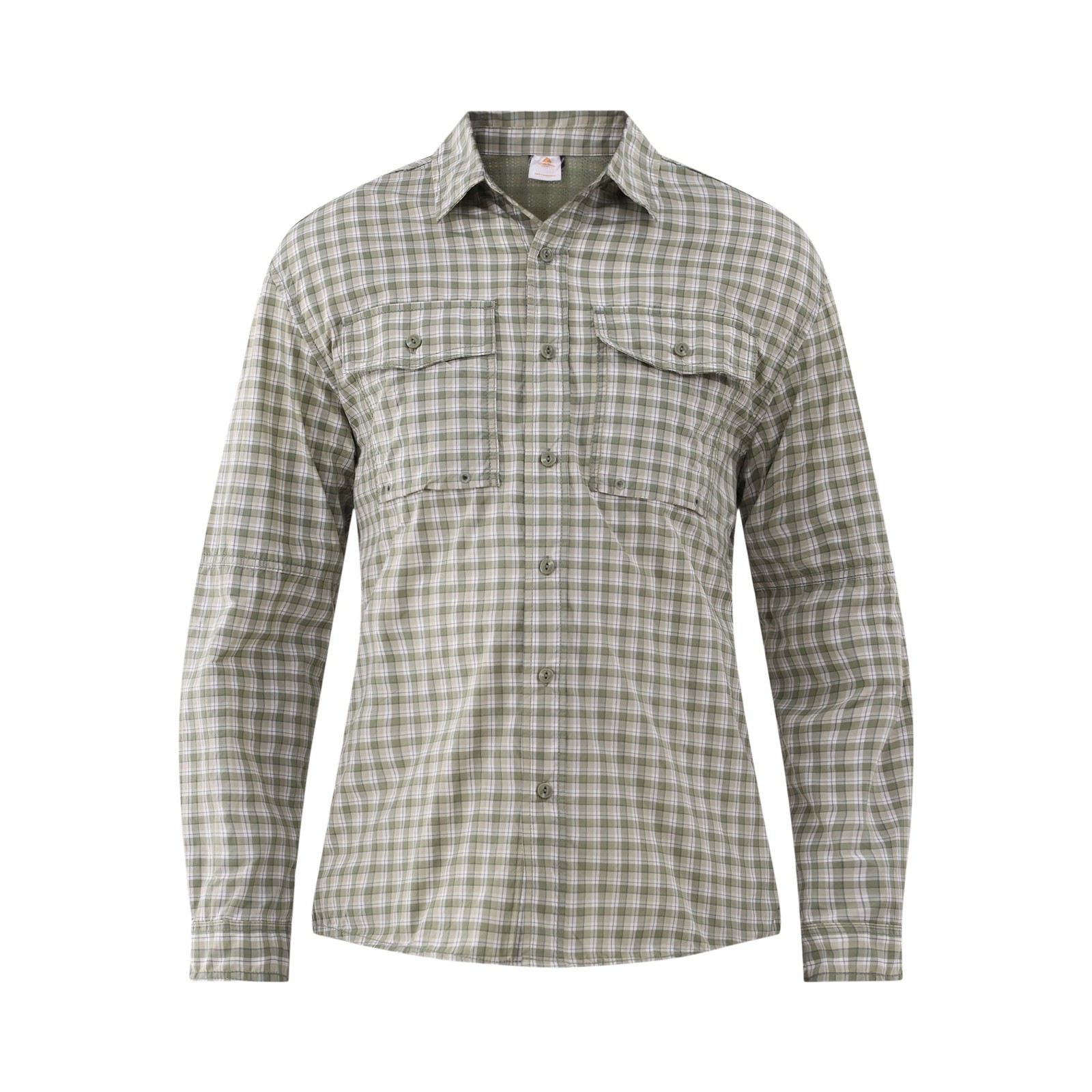 Ozark Trail Men’s Plaid UPF 50+ Upstream Long Sleeve Button Shirts: S-3XL
