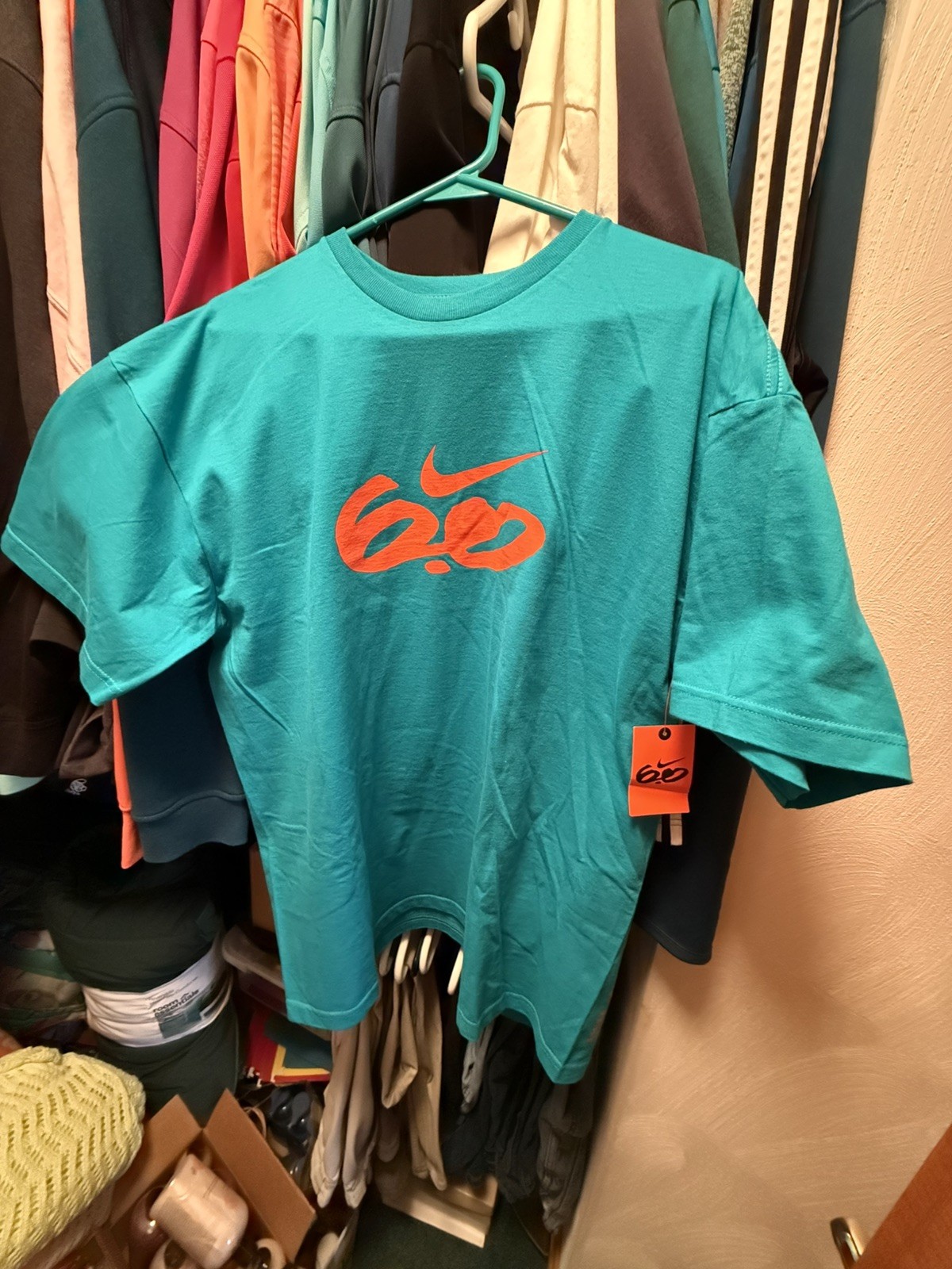 Nike 6.0 Teal Graphic Performance Shirt—Rare Discontinued Action Sports Line