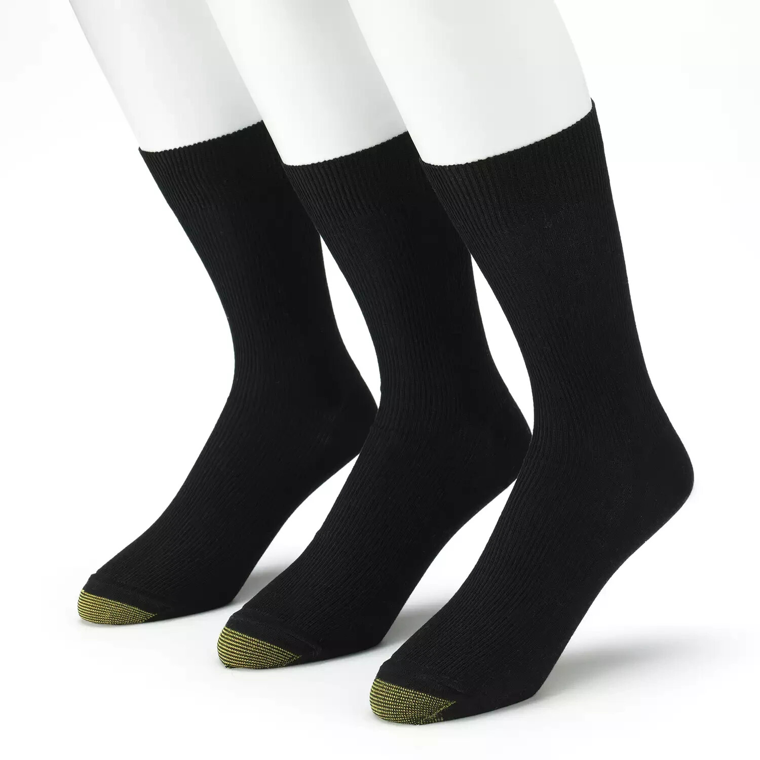 Gold Toe Men’s Metropolitan Dress Crew Socks, Black, 3 pairs, Free Shipping!