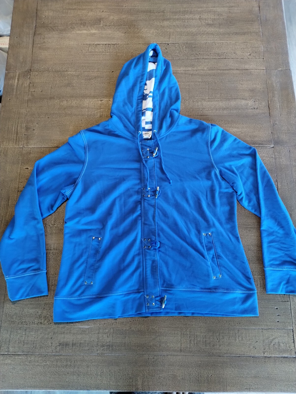 OSO Casual Sweatshirt Hoodie Jacket Zipper/Button Closure Men XL Nice Style