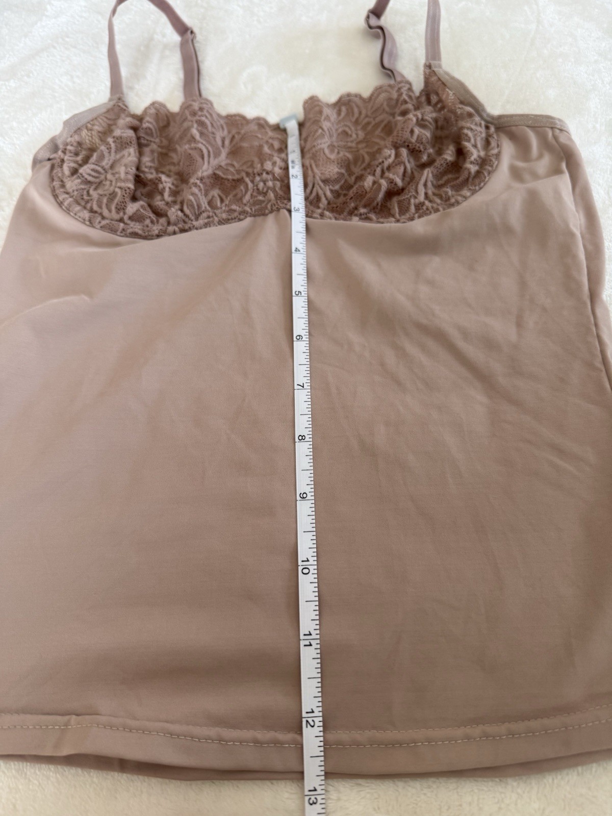 SHAPE FX Camisole – S -Square Neck w/Lace Bust, Adj. Straps, Shaping