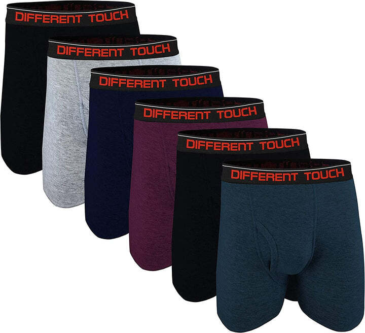 6 Men’s Big & Tall USA Classic Design Long Legs Boxer Briefs Underwear