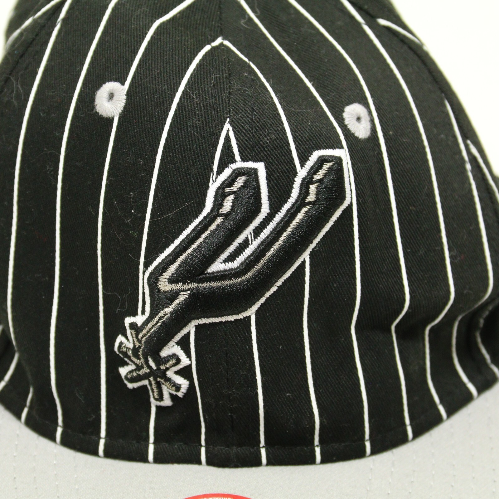 San Antonio Spurs New Era 9FIFTY Hat Black Striped Snapback Cap NBA OSFA