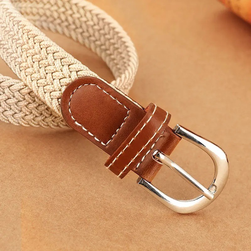 Elastic Fabric Braided Belt,Enduring Stretch Woven Belt for Unisex Men/Women/Jun