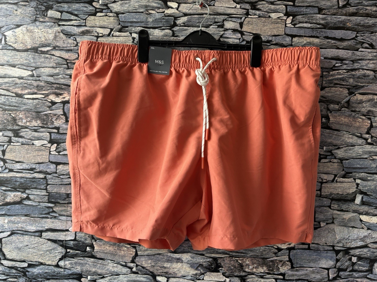 M&S Mens 3XL 45-47″ Swimming Shorts Back Pocket Sun Smart UPF 50+ Brand NEW