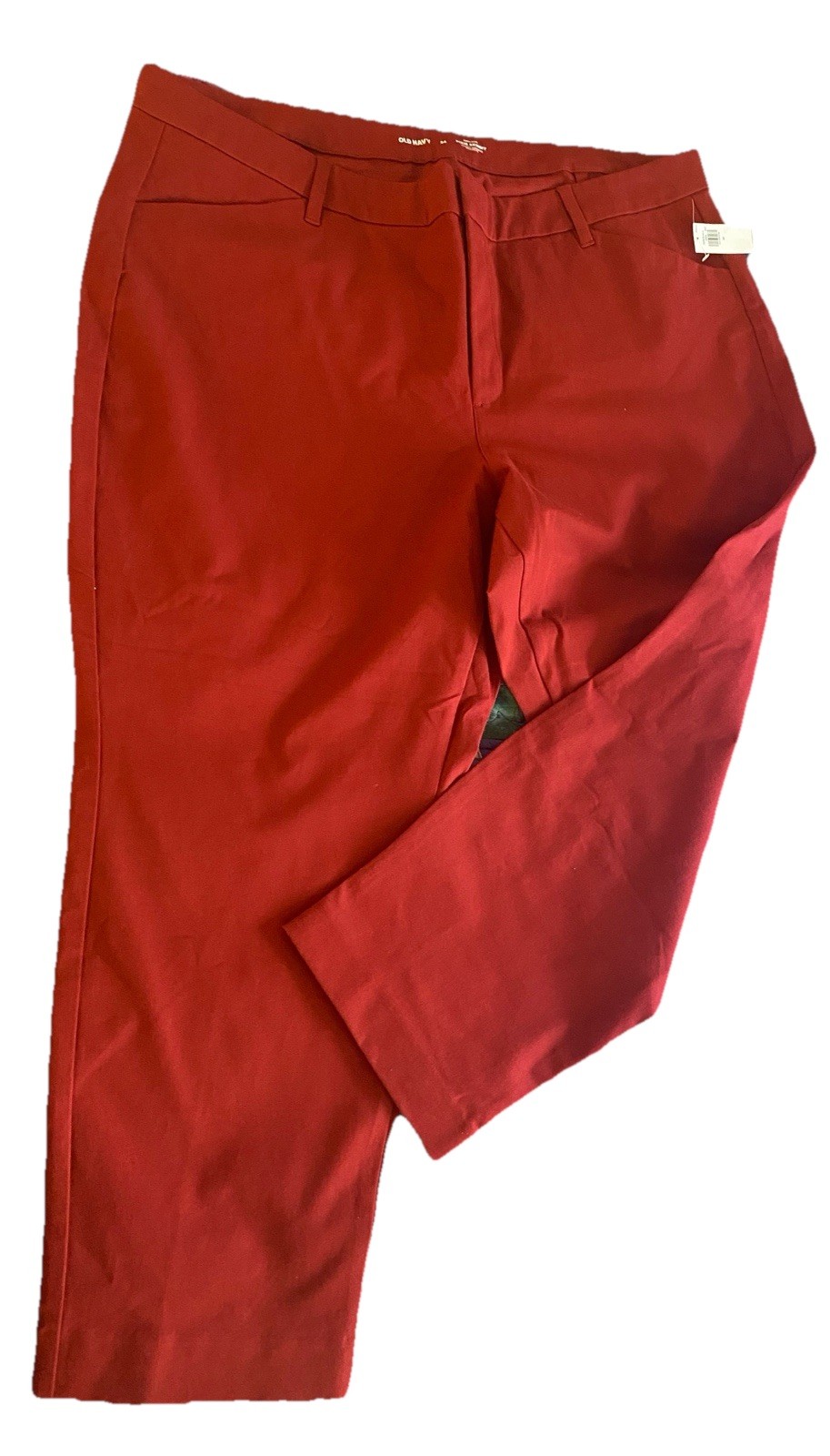 OLD NAVY High Rise Pixie Skinny Secret Smooth Pockets SZ 24 Cranberry NEW W TAGS