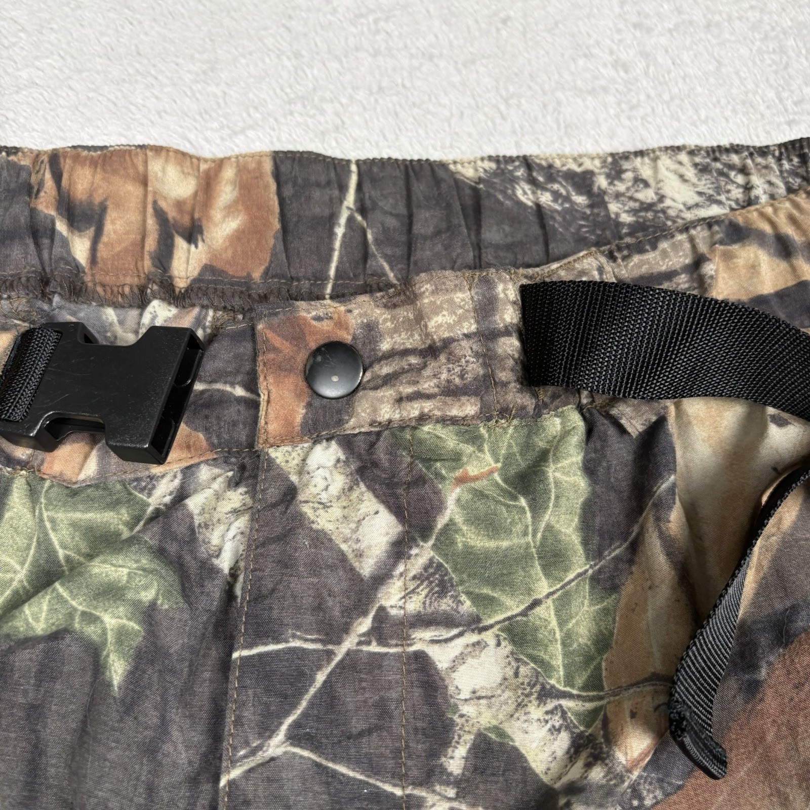 Vintage 90s Mossy Oak Treklite Zip Off Cargo Pants Realtree Hunting Camo Mens L