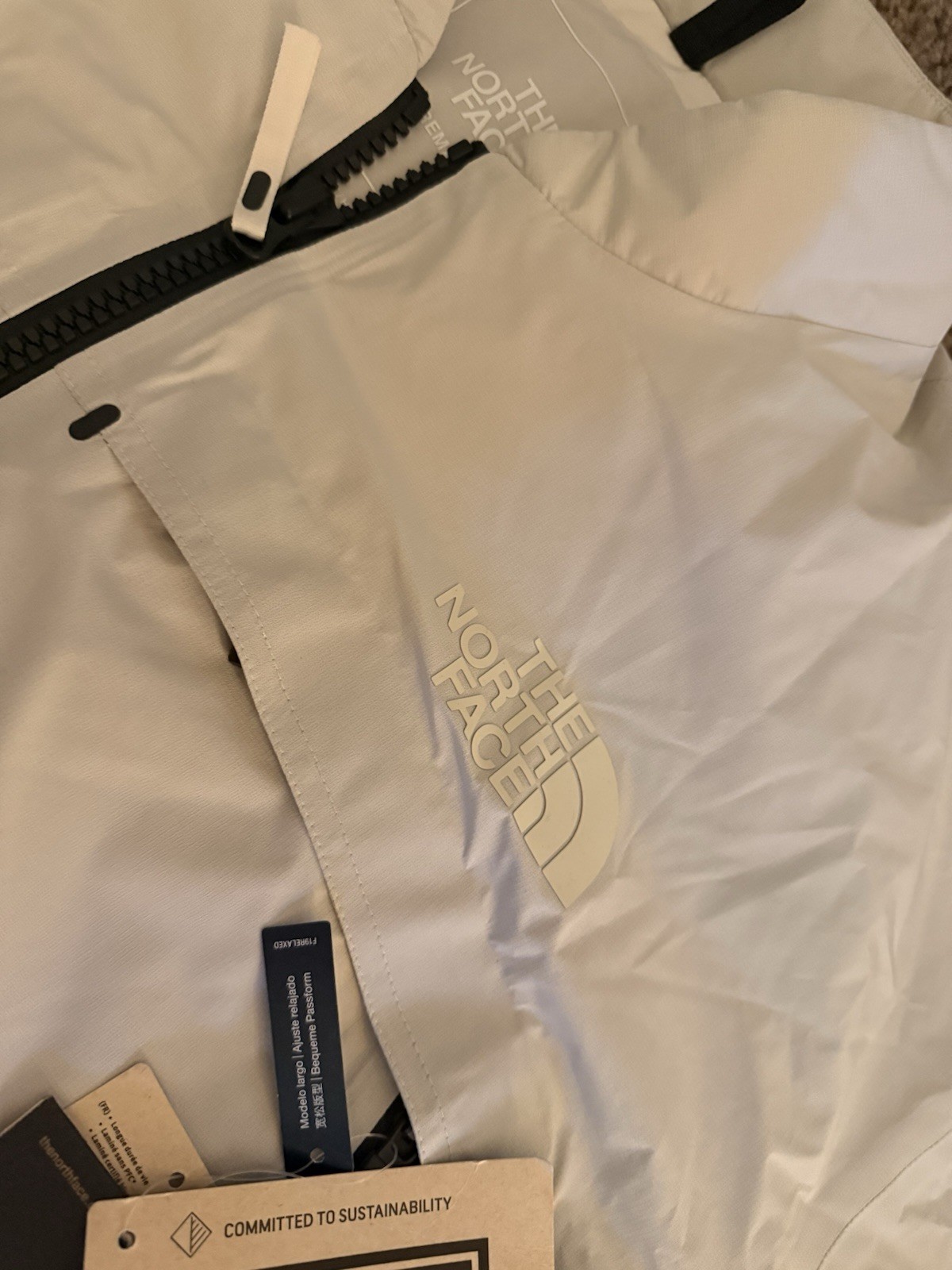 The North Face Steep Tech GORE-TEX Windbreaker Jacket White Men’s XL