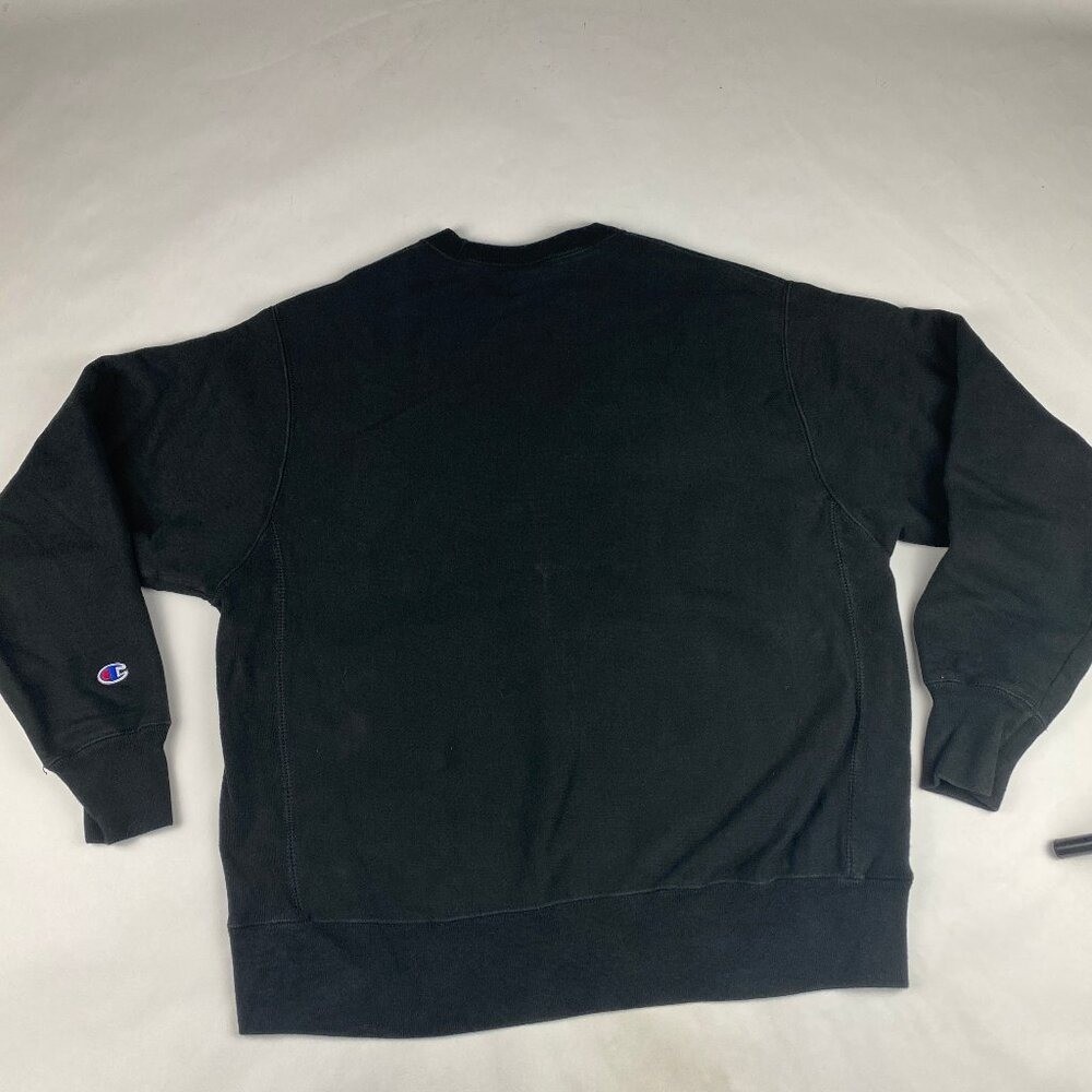 Champion Reverse Weave Crewneck Sweatshirt Men’s Size Large Black