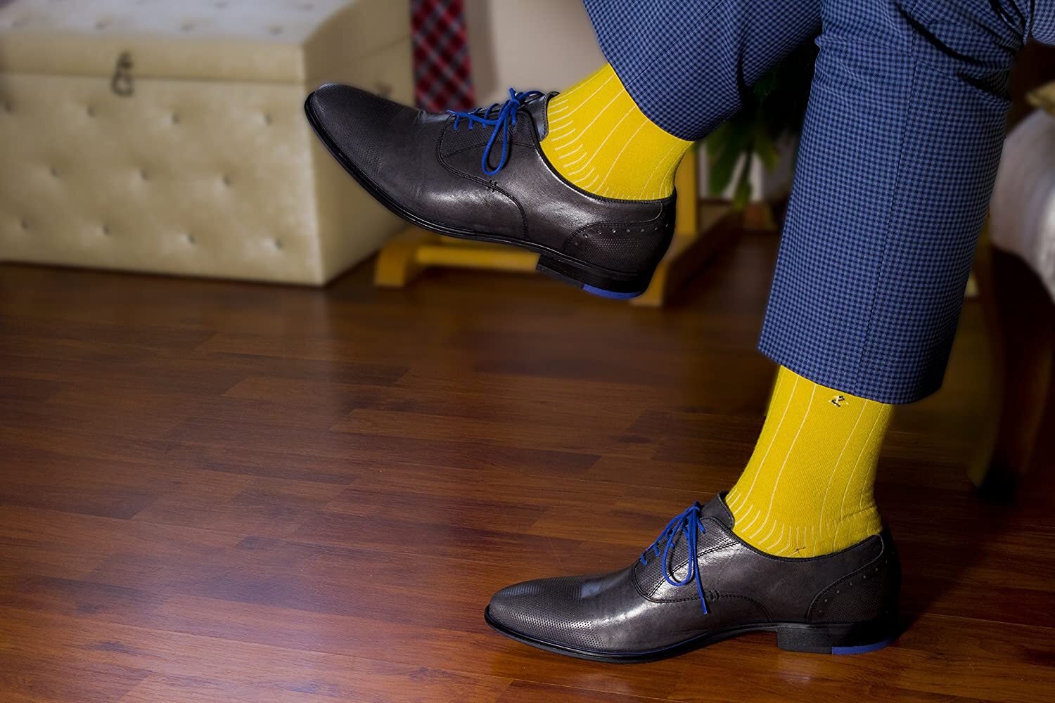 Hugh Ugoli 6 Pairs Men’s Dress Socks Cotton / Seamless Toe, 6 Pairs, Size: 7-12