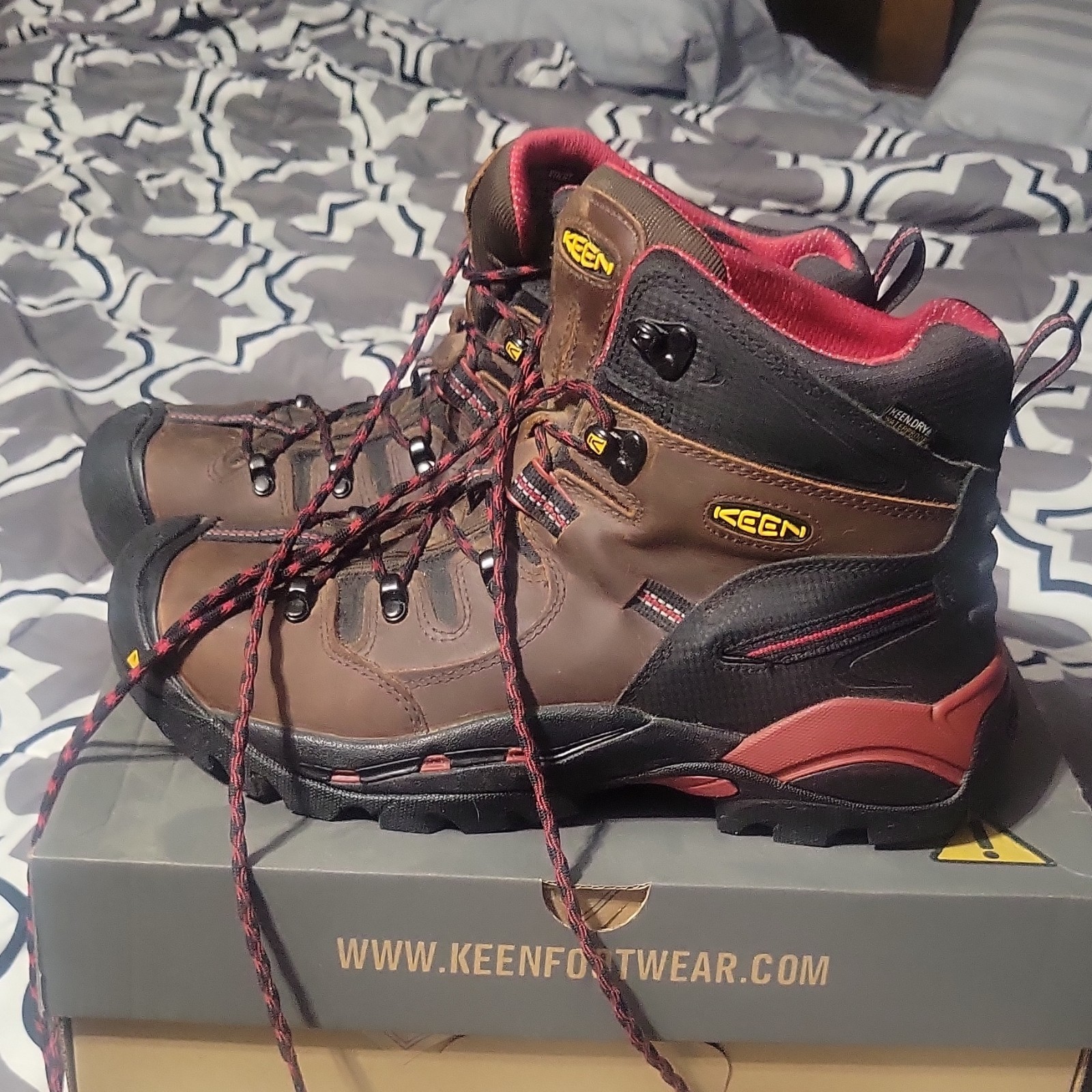 NEW KEEN Utility Men’s Size 12 WIDE Pittsburg 6” Steel Toe WP Work Boots 1007024