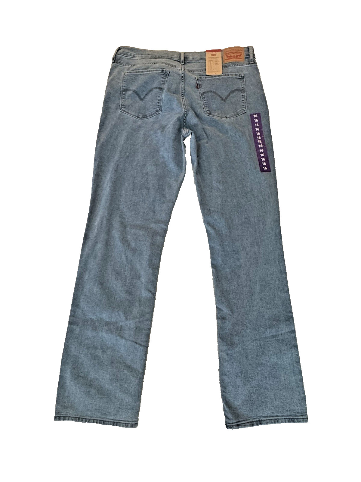 Levi’s 314 Jeans Womens Shaping Straight 33×32 NWT Light Blue