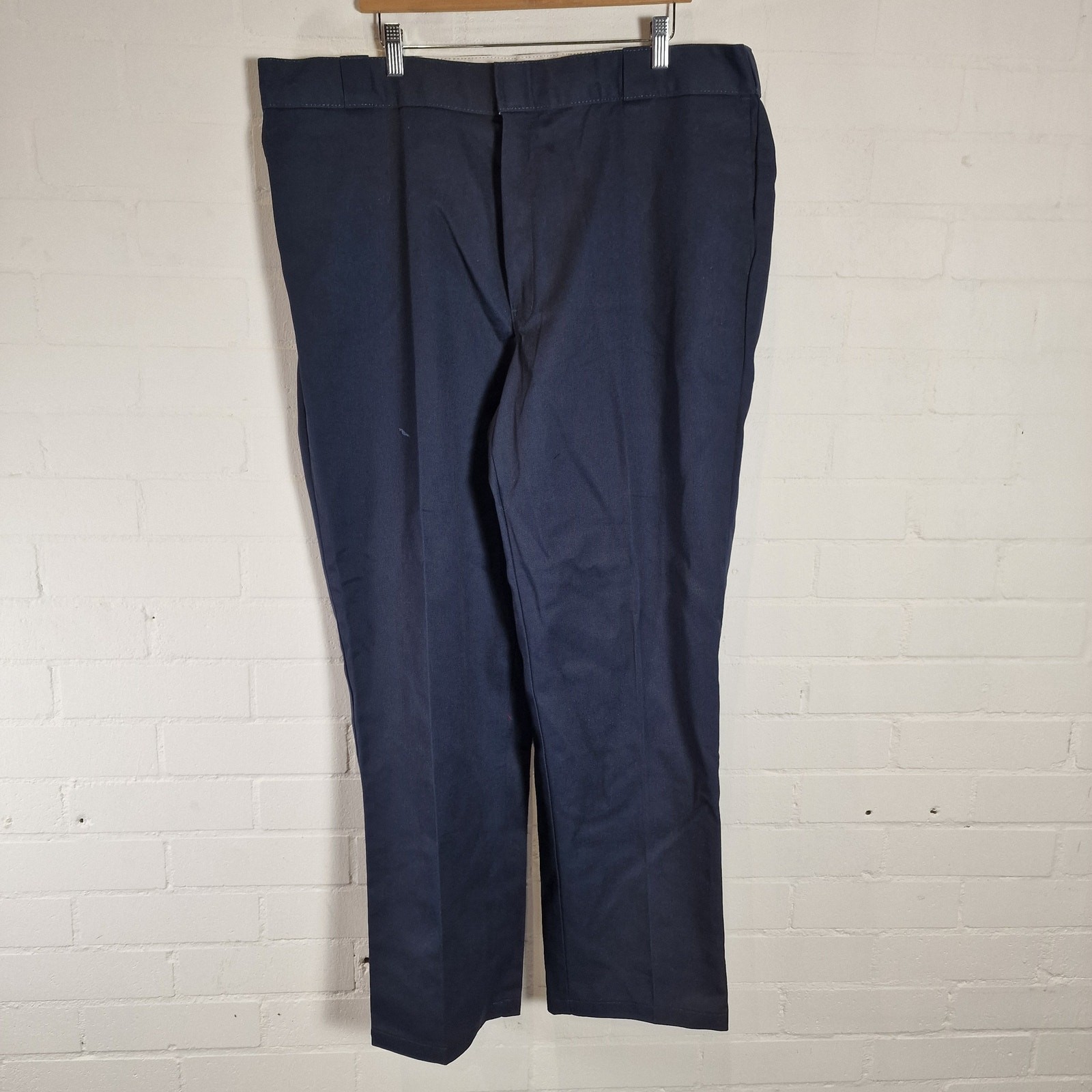 DICKIES 874 Workwear Mens Trousers Blue Polyester Regular Straight Leg W42 L32