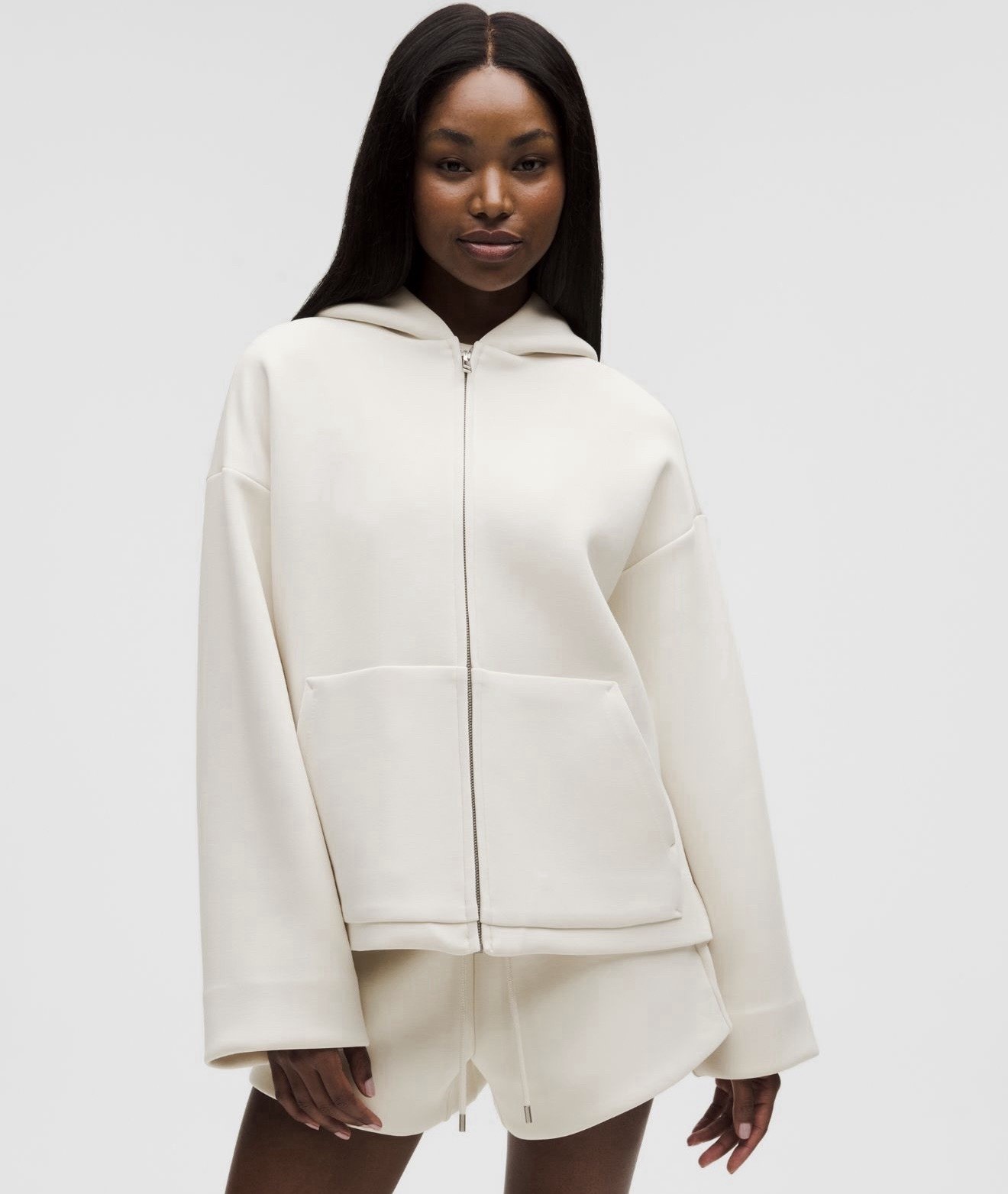 Lululemon Sleek Spacer Full-Zip Hoodie Light Ivory XL