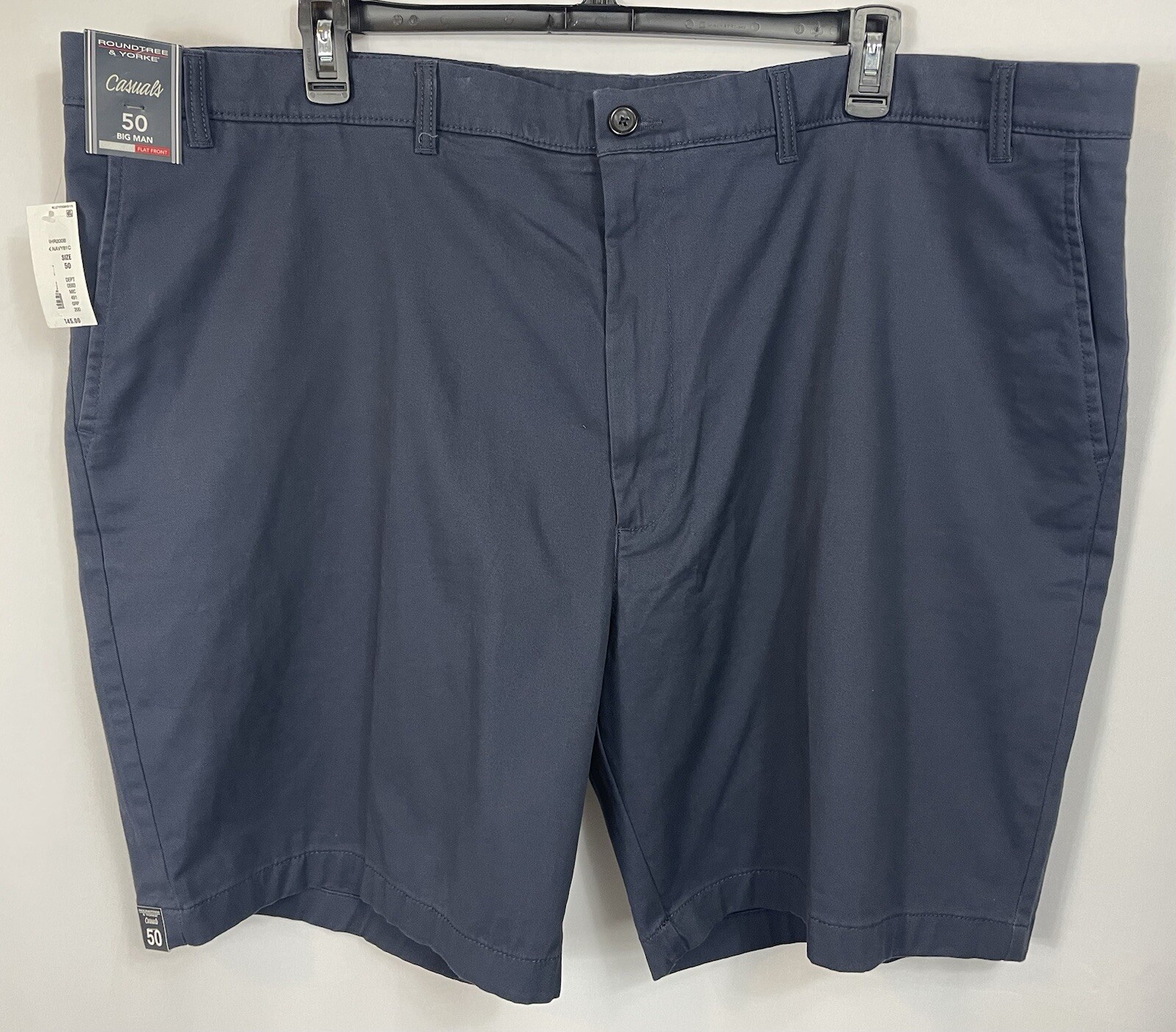 Roundtree & Yorke Big Man Shorts Size 50 CASUALS Navy, Black, Stone or White NWT