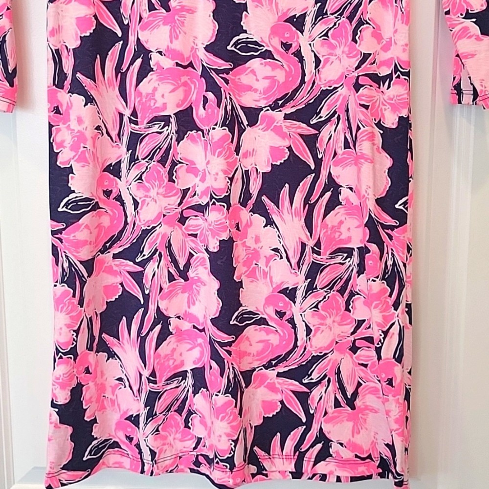 Lilly Pulitzer Pink Daphne Flamingo Dress Size XXS NWT