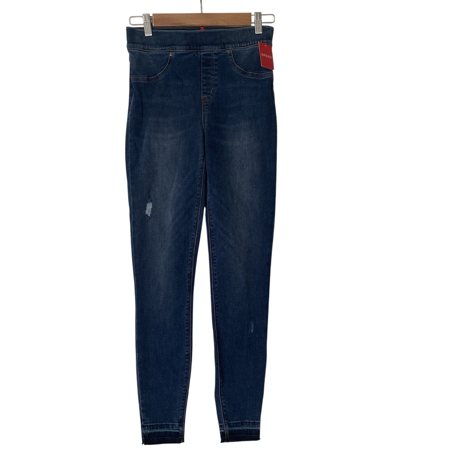 NWT Spanx Pull On Jean Leggings Distressed Size Small