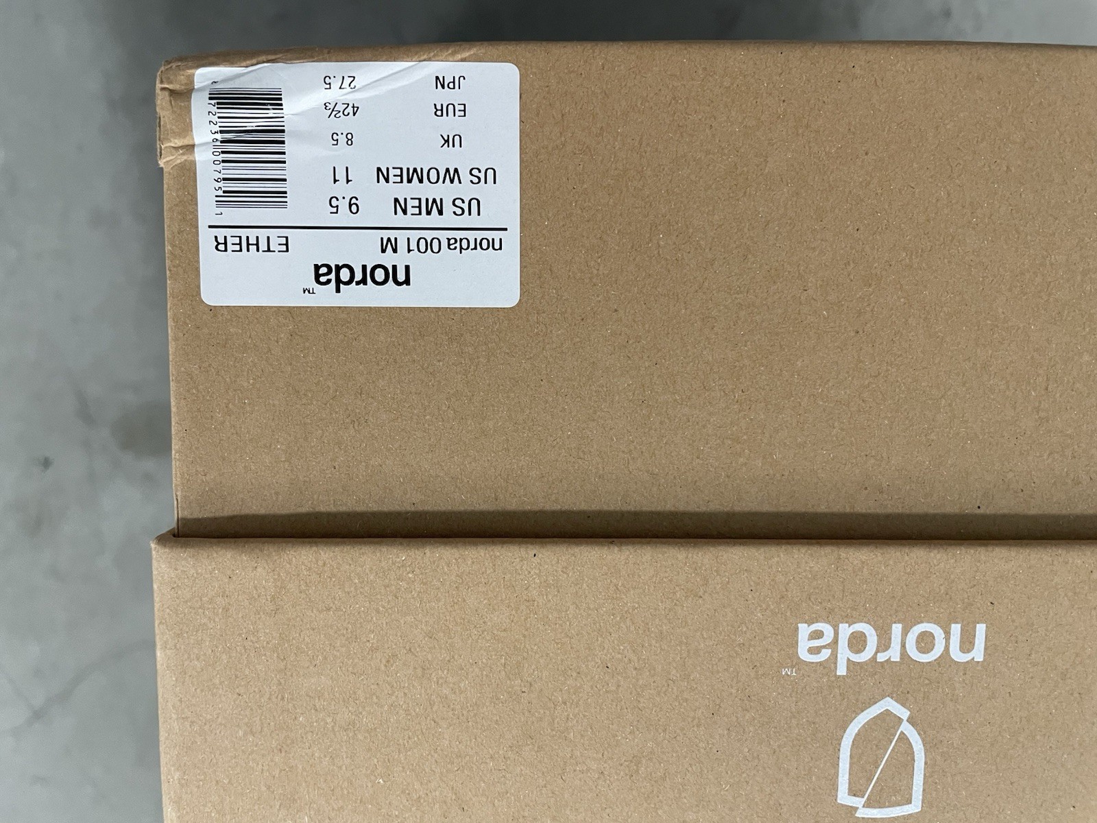 Norda 001 Trail Running and Hiking Shoes, New in box, Never Worn, Men’s size 9.