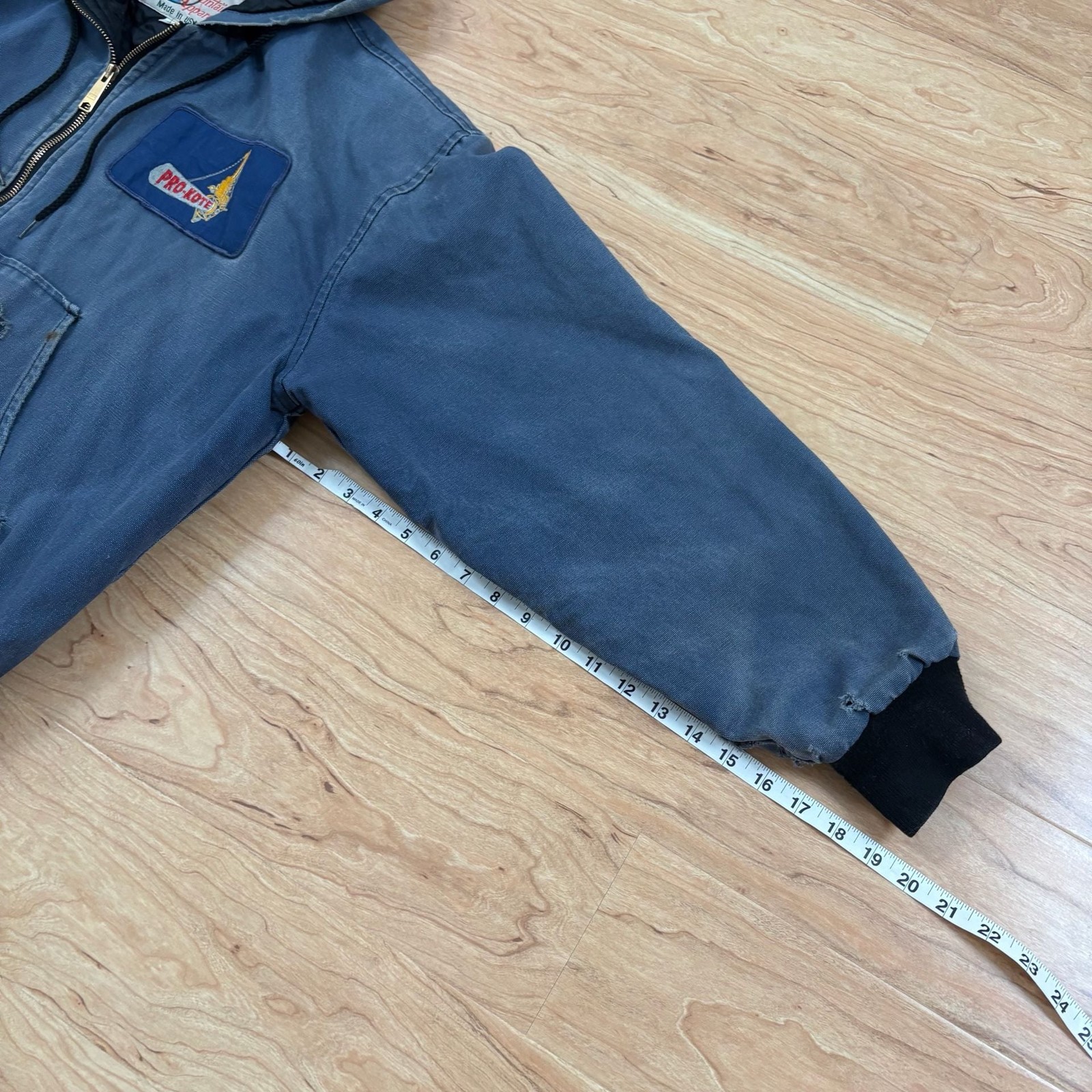 Vintage Ozark Mountain Apparel Quilted Lined Canvas Hooded Work Jacket