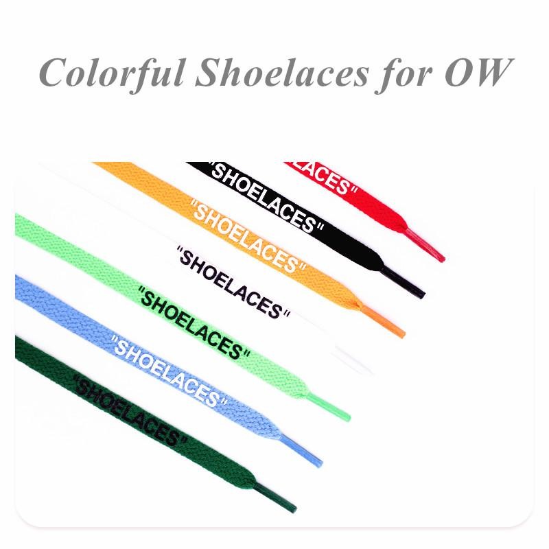 Silicone Printing Shoelaces with Zip Tie Off White The Ten Shoelaces for Sneaker