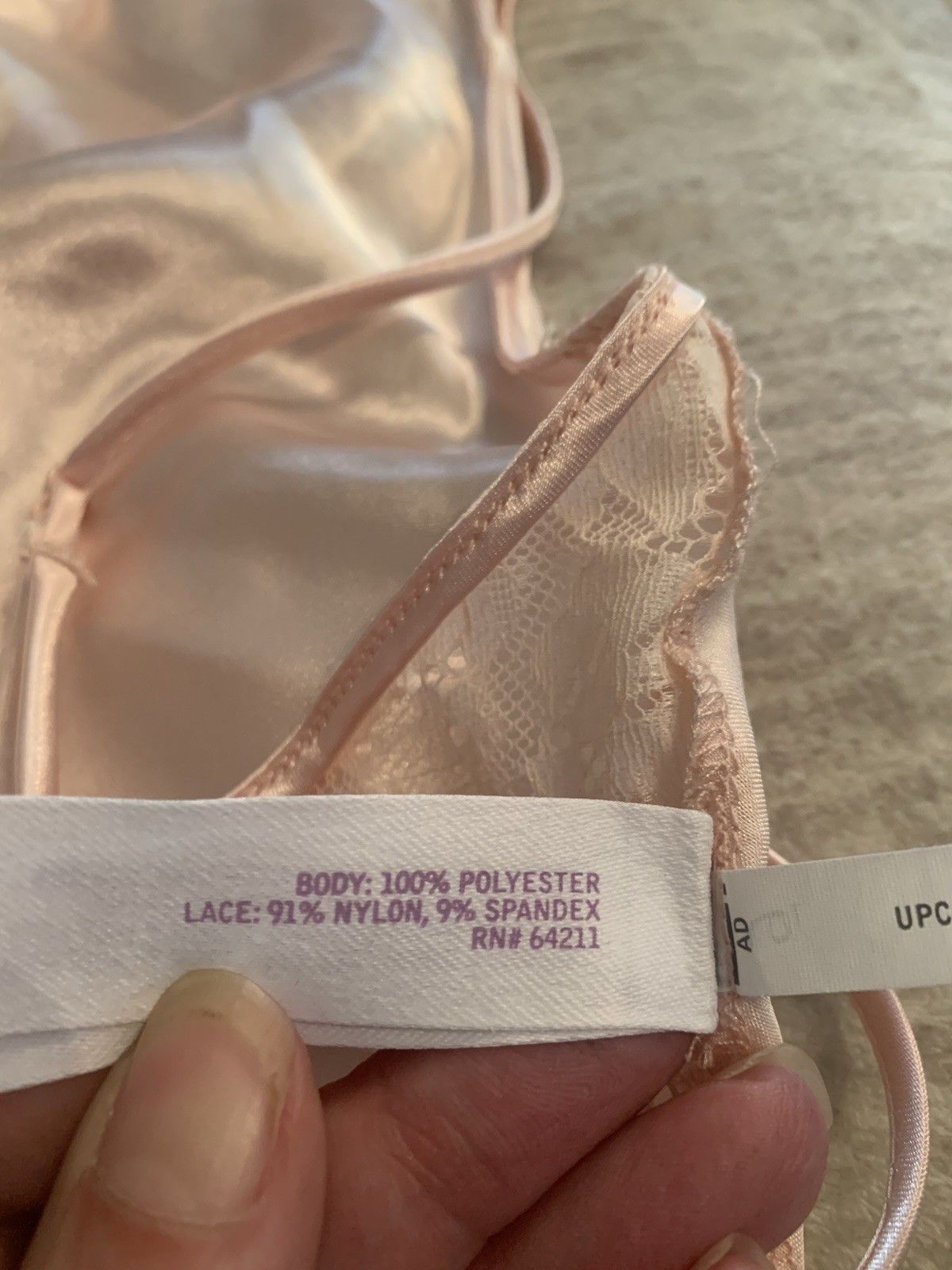 Lilac & London Wet Look Shiny Pink Satin Chemise Nightie L Racer Back Lace Sexy!