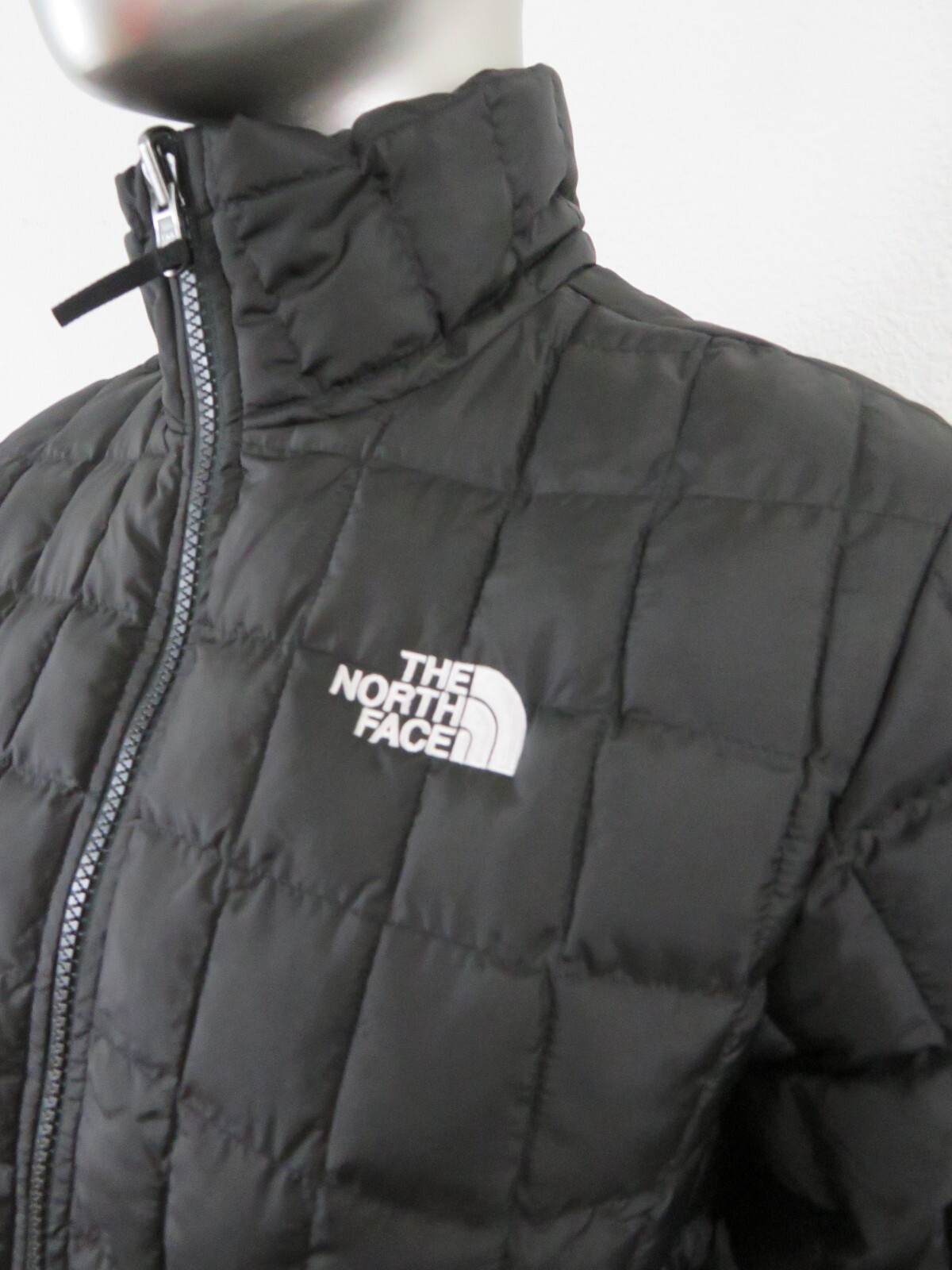Womens TNF The North Face Thermoball FZ ECO Puffer Insulated Warm Jacket – Black