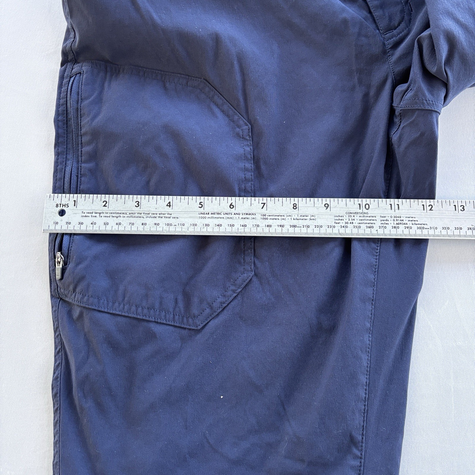 Eddie Bauer Mens Fleece Lined Tech Pants Blue Stretch W40 L32 Winter