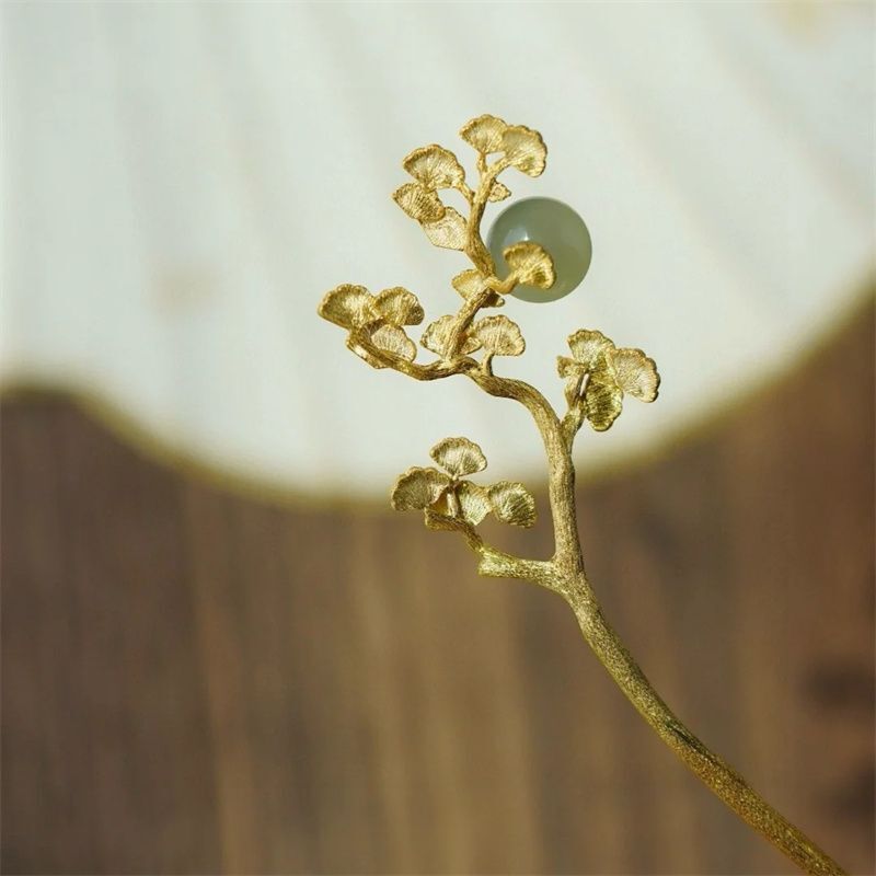 Chinese Style Hairpin Gold Hanfu Hair Stick Vintage Hair Accessory
