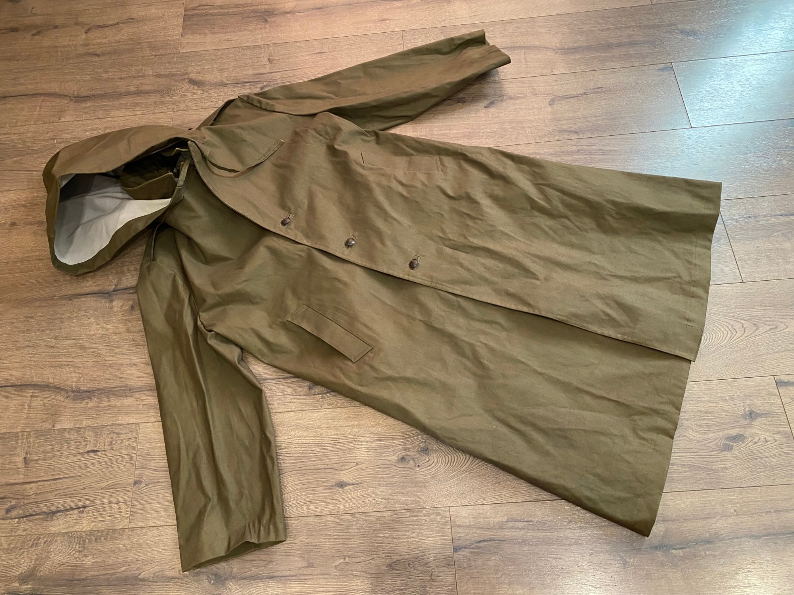ALBANIA OFFICER LONG RAIN COAT JACKET TUNIC COMMUNIST ERA #529