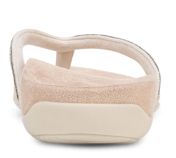 VIONIC Women’s Dillon Shine Toe Post Sandal, Cream (NEW WT)