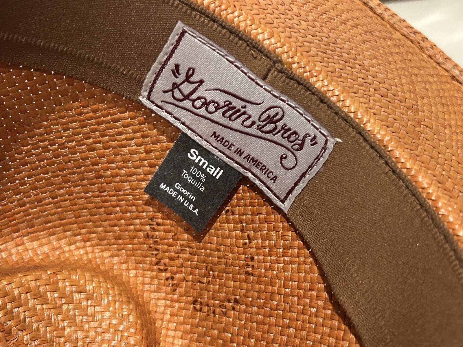 Goorin Bros Toquilla Panama Straw Flat Brim Fedora Hat Sz 7 SHARP – NEW