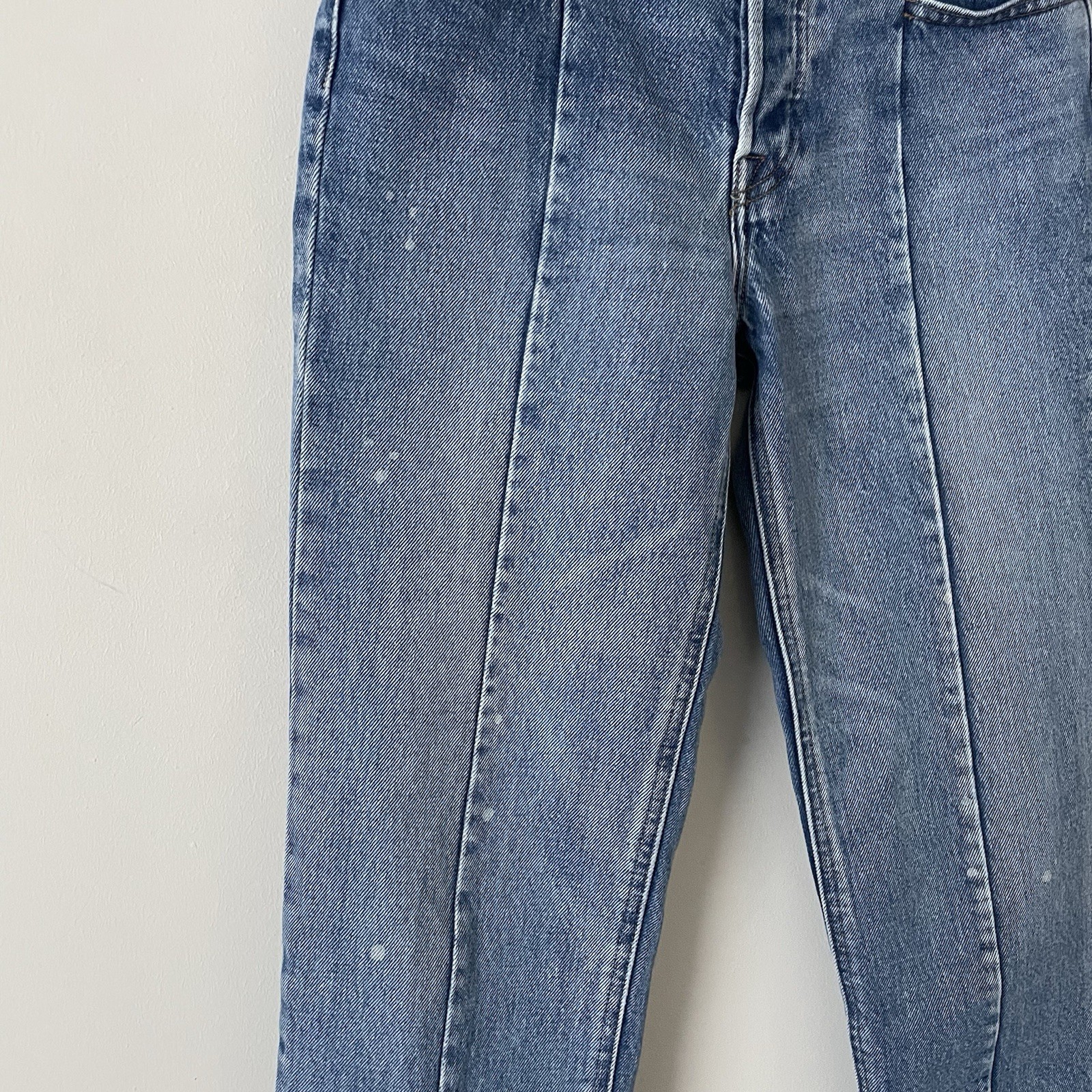 Levi’s Women’s Reworked Altered Jeans W26 L26 Cropped Blue Cotton See Pictures