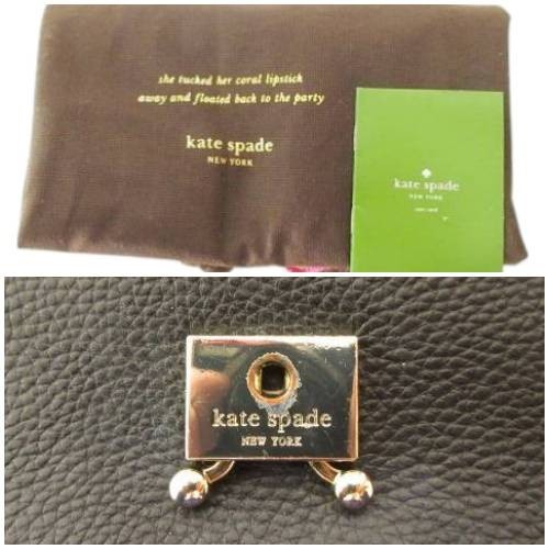 Used Kate Spade 2WAY Flap Shoulder Bag Side Suede PXRU5844 Black Vector Secondha