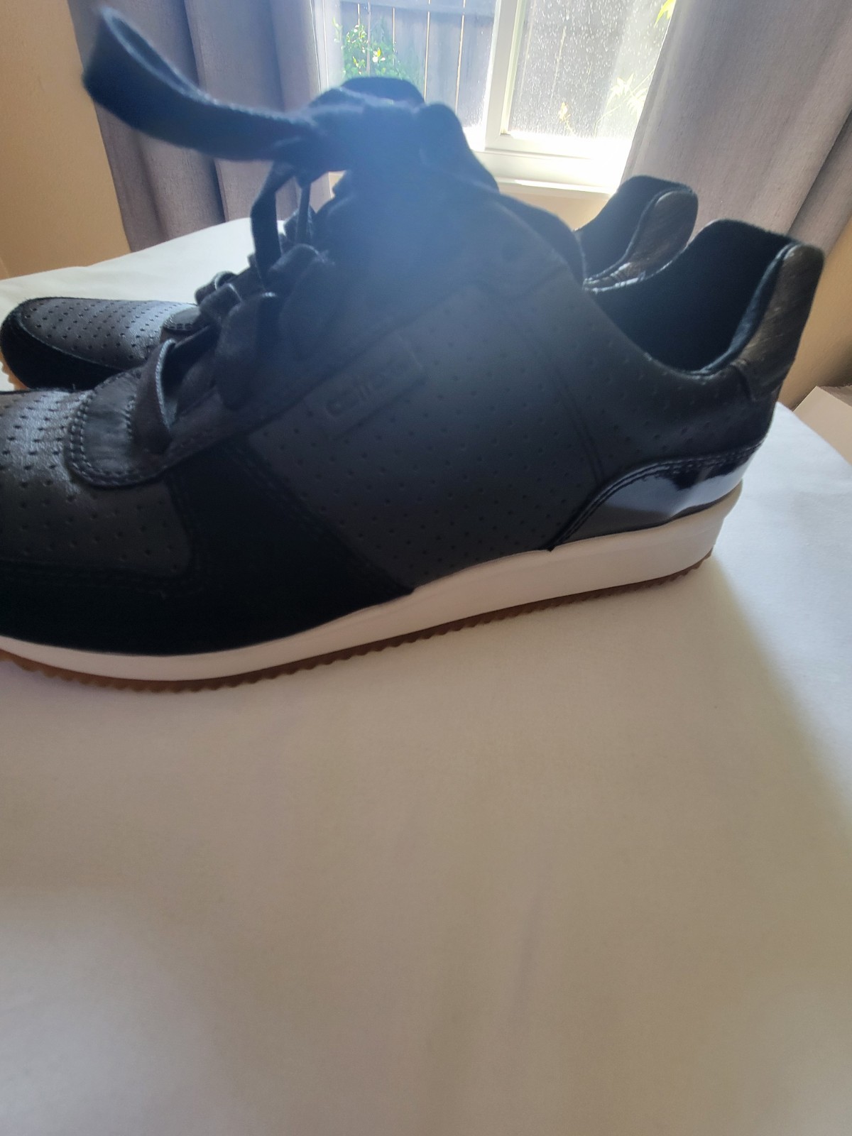 Aetrex Daphne Sneakers Leather/Suede Black Women’s Size 8