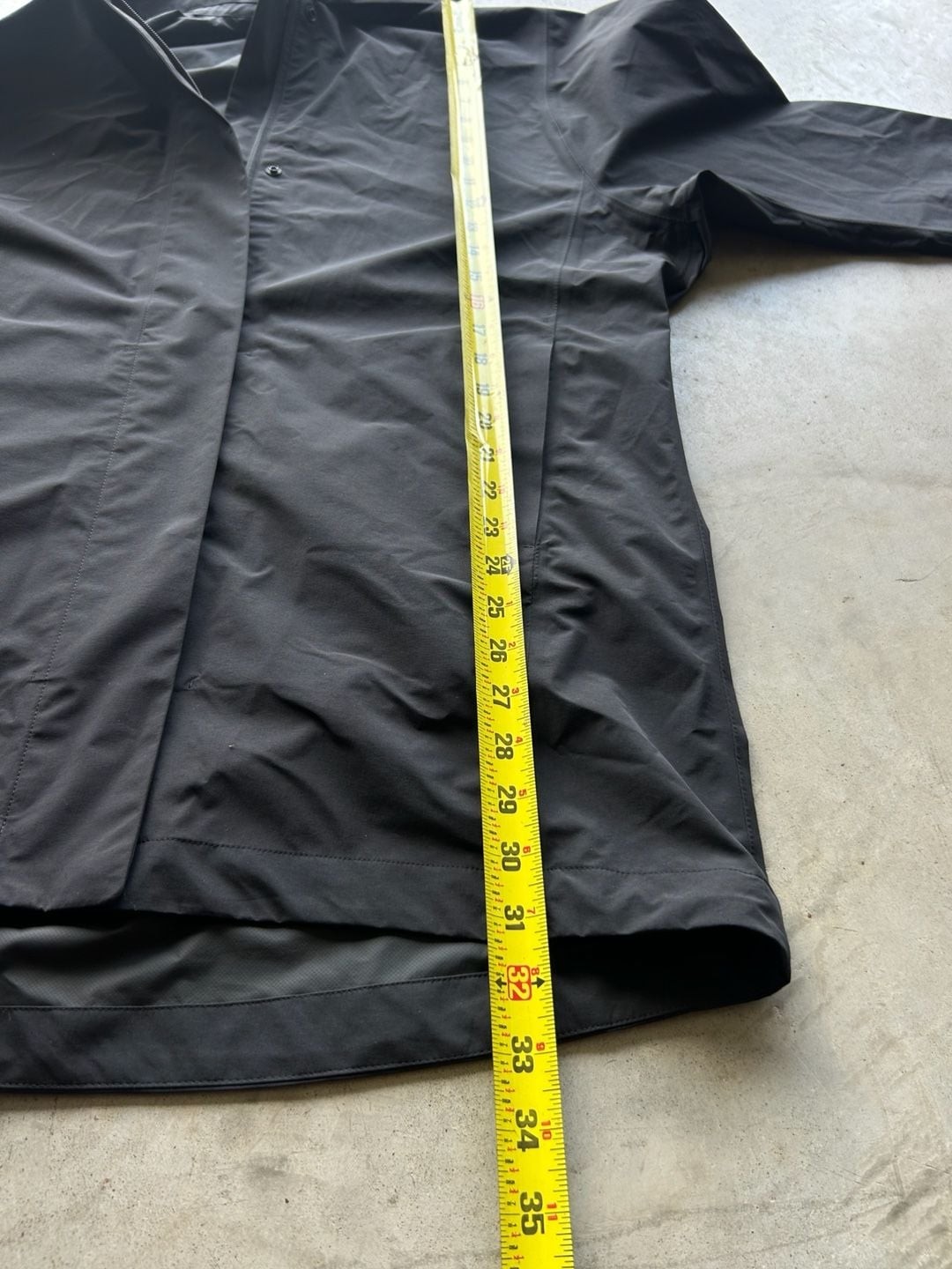 Uniqlo Blocktech Coat Water Resistant Hoodless Rain Jacket Black XS