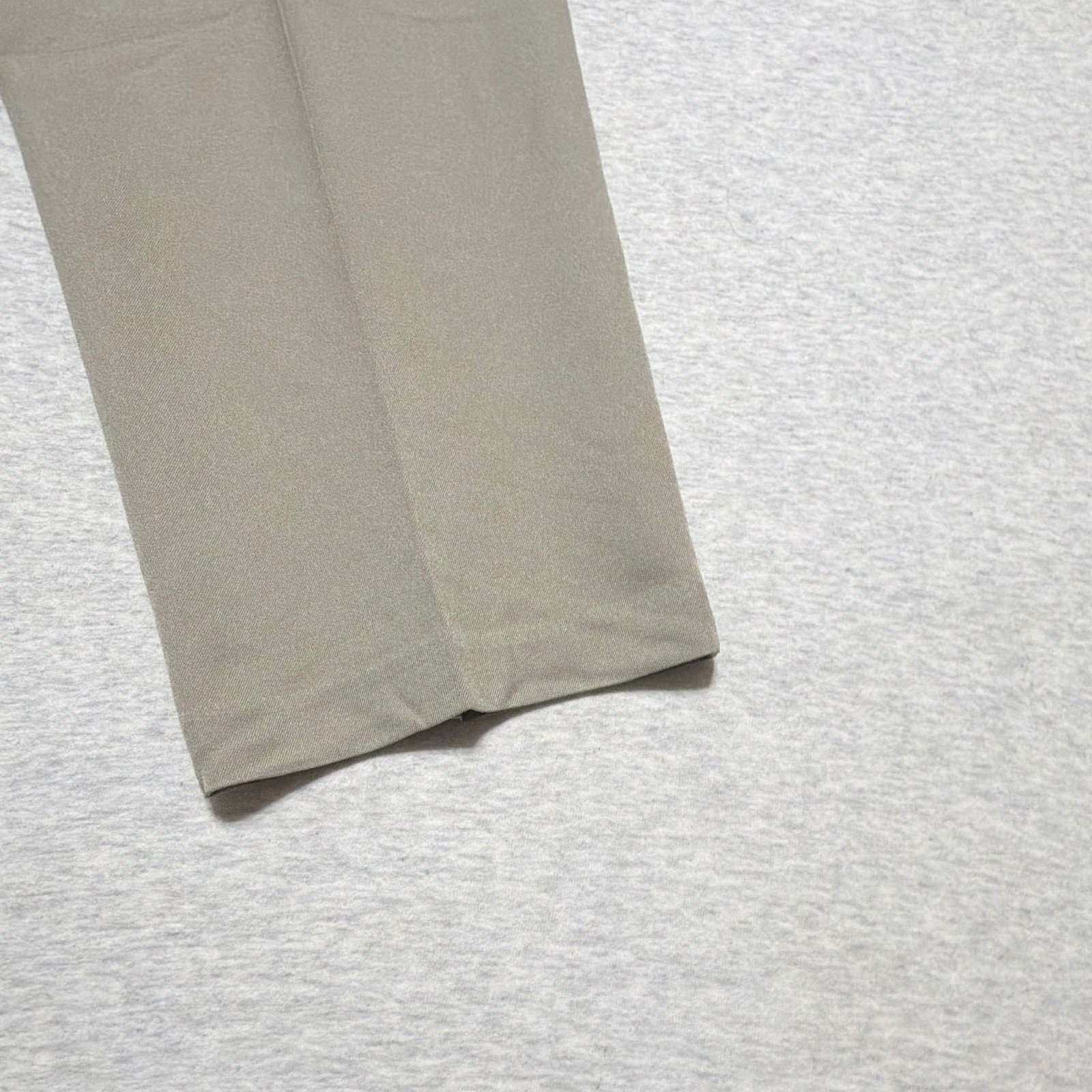 Reaction Kenneth Cole Men’s Beige Dress Pants Straight Leg Flat Front 38