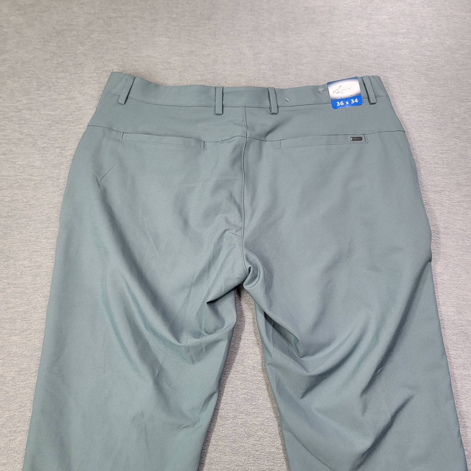 Greg Norman Pants Mens 36×34 Blue Straight Leg Stretch Casual Golf NWT
