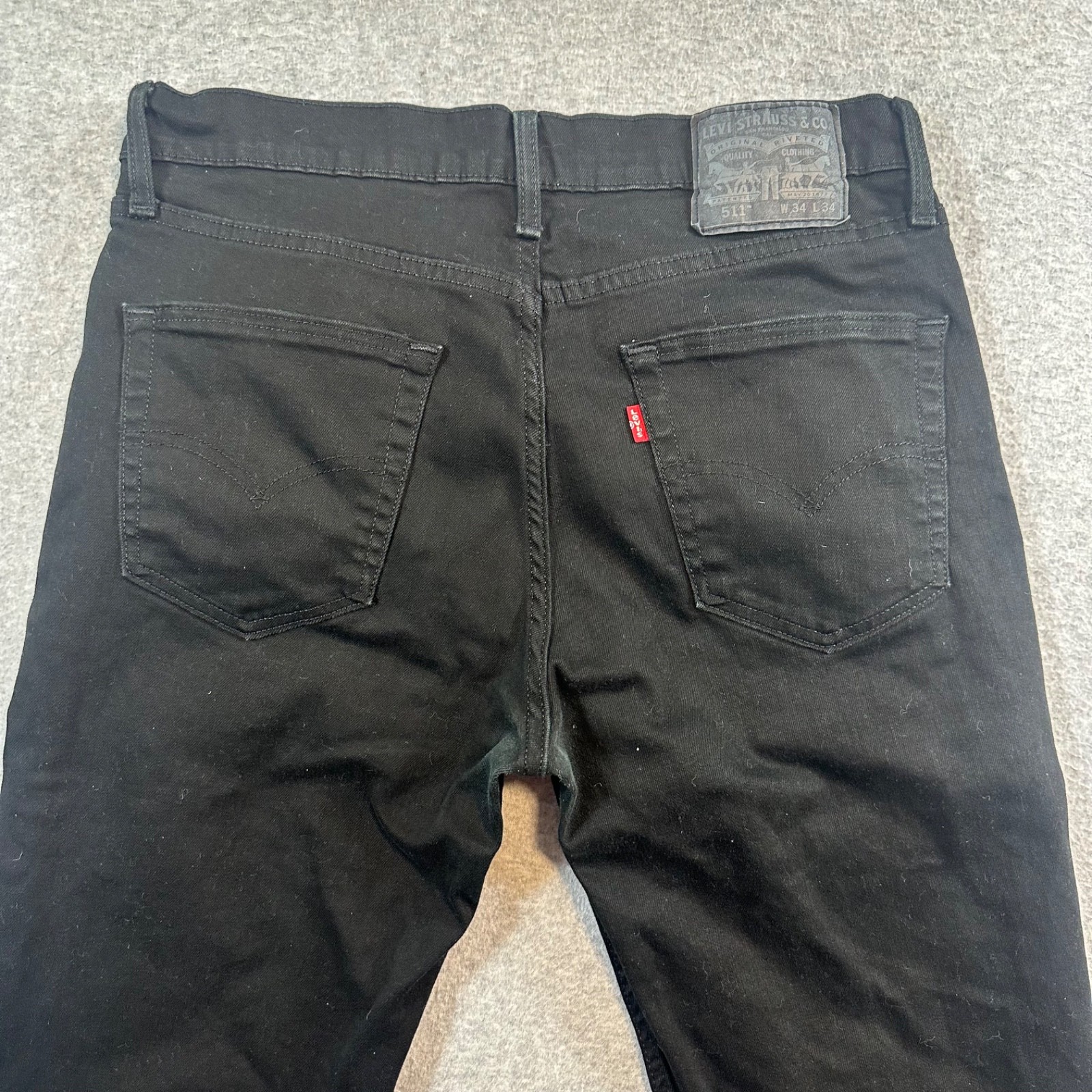 Levi’s 511 Men’s Size 34Wx34L* Slim Fit Denim Jeans Black Stretch