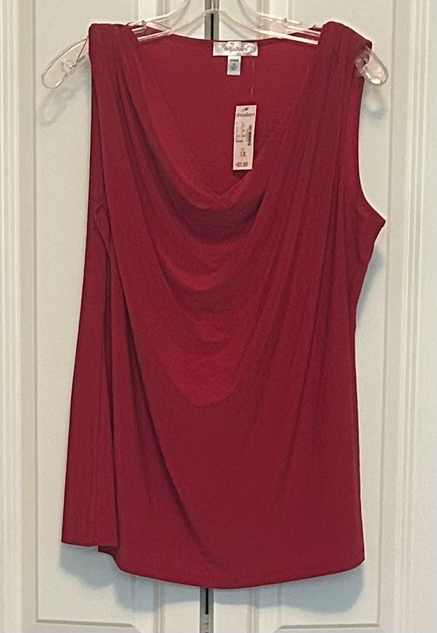 Women’s Sleeveless Blouse, size 1X